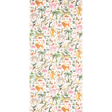 Schumacher Beasts Pink And Gold Wallpaper