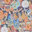 Schumacher Fairie Garden Orange And Navy Wallpaper
