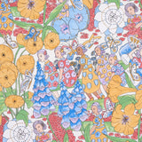 Schumacher Fairie Garden Yellow And Ivory Wallpaper