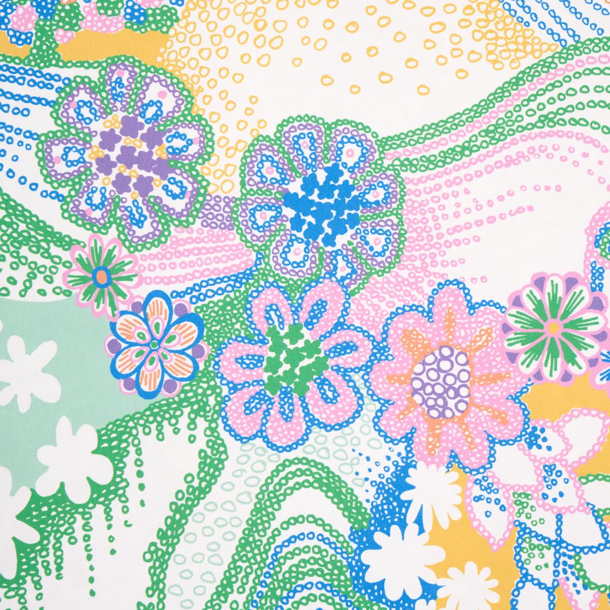 Schumacher Daisy Chain Light Multi Wallpaper