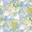 Schumacher Daisy Chain Green And Blue Wallpaper