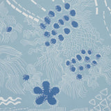 Schumacher Haven Teal And Navy Wallpaper
