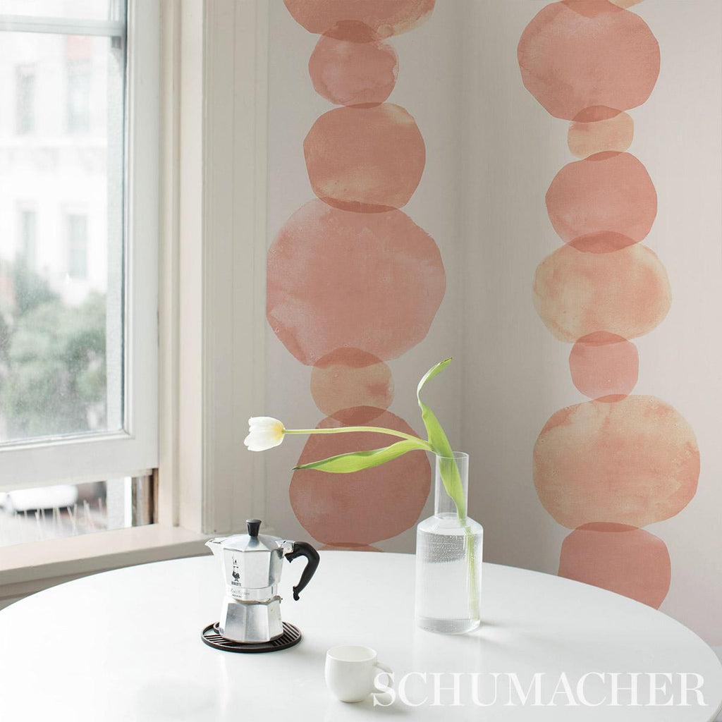 Schumacher Hyperion Peach Wallpaper
