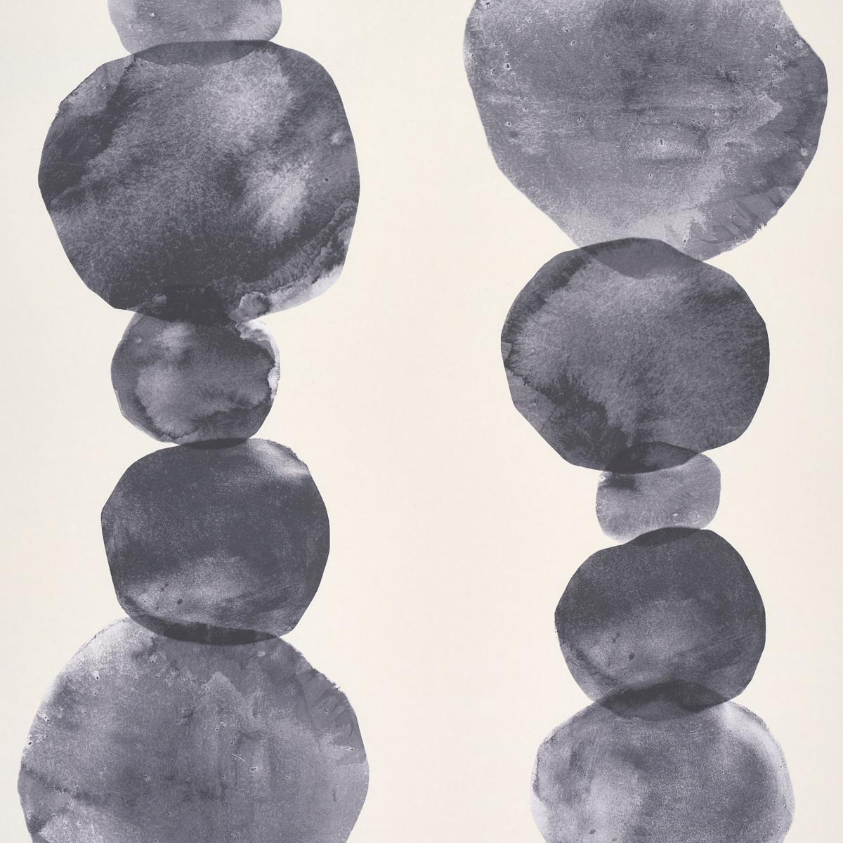 Schumacher Hyperion Off Black Wallpaper