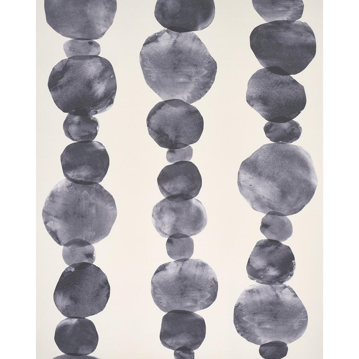 Schumacher Hyperion Off Black Wallpaper