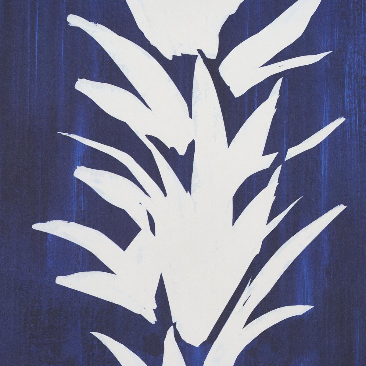 Schumacher Backdrop X Schumacher White Lotus Cobalt Wallpaper