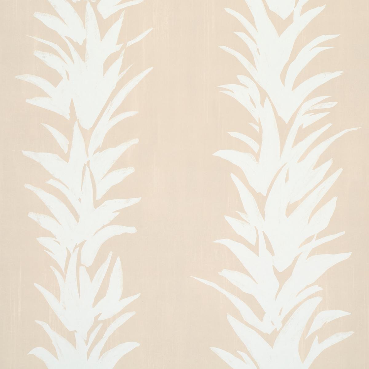 Schumacher Backdrop X Schumacher White Lotus Sand Wallpaper