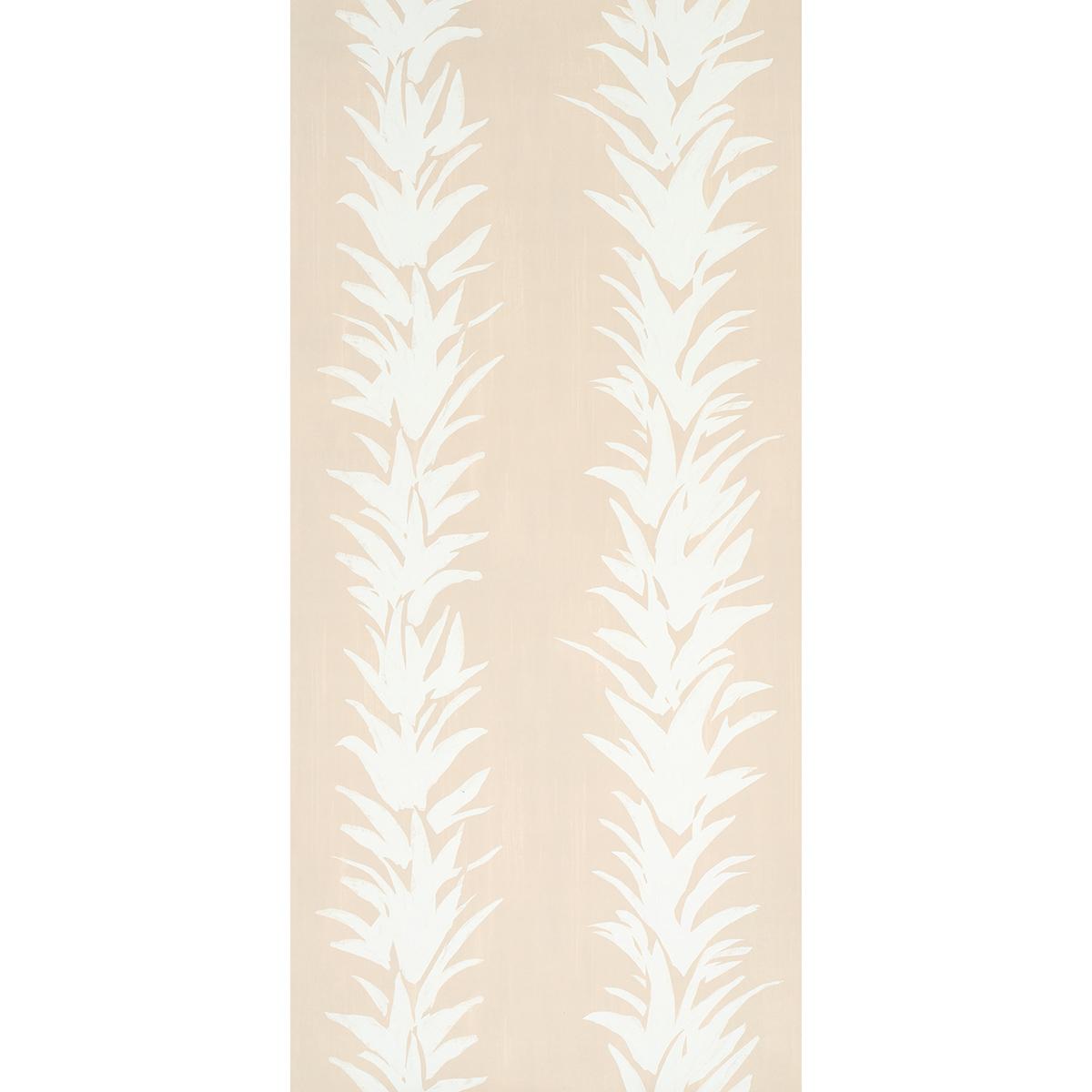 Schumacher Backdrop X Schumacher White Lotus Sand Wallpaper