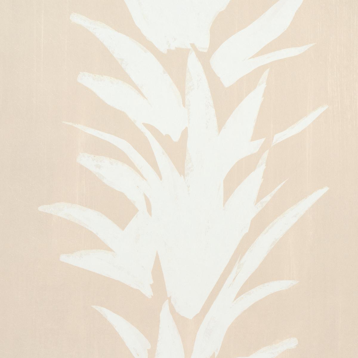 Schumacher Backdrop X Schumacher White Lotus Sand Wallpaper