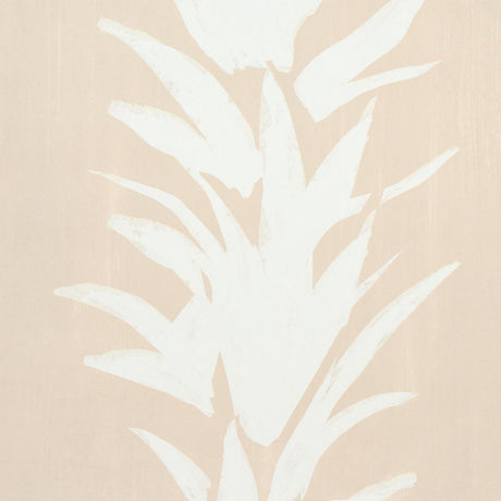 Schumacher Backdrop X Schumacher White Lotus Sand Wallpaper