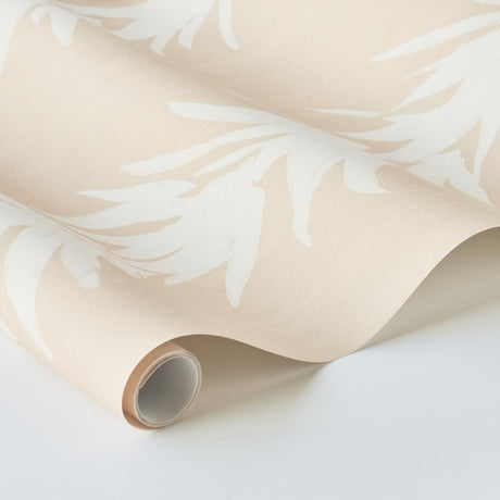 Schumacher Backdrop X Schumacher White Lotus Sand Wallpaper