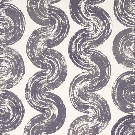 Schumacher Backdrop X Schumacher 1975 Graphite Wallpaper