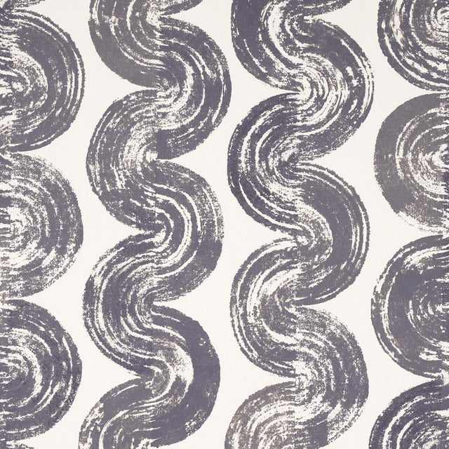 Schumacher Backdrop X Schumacher 1975 Graphite Wallpaper