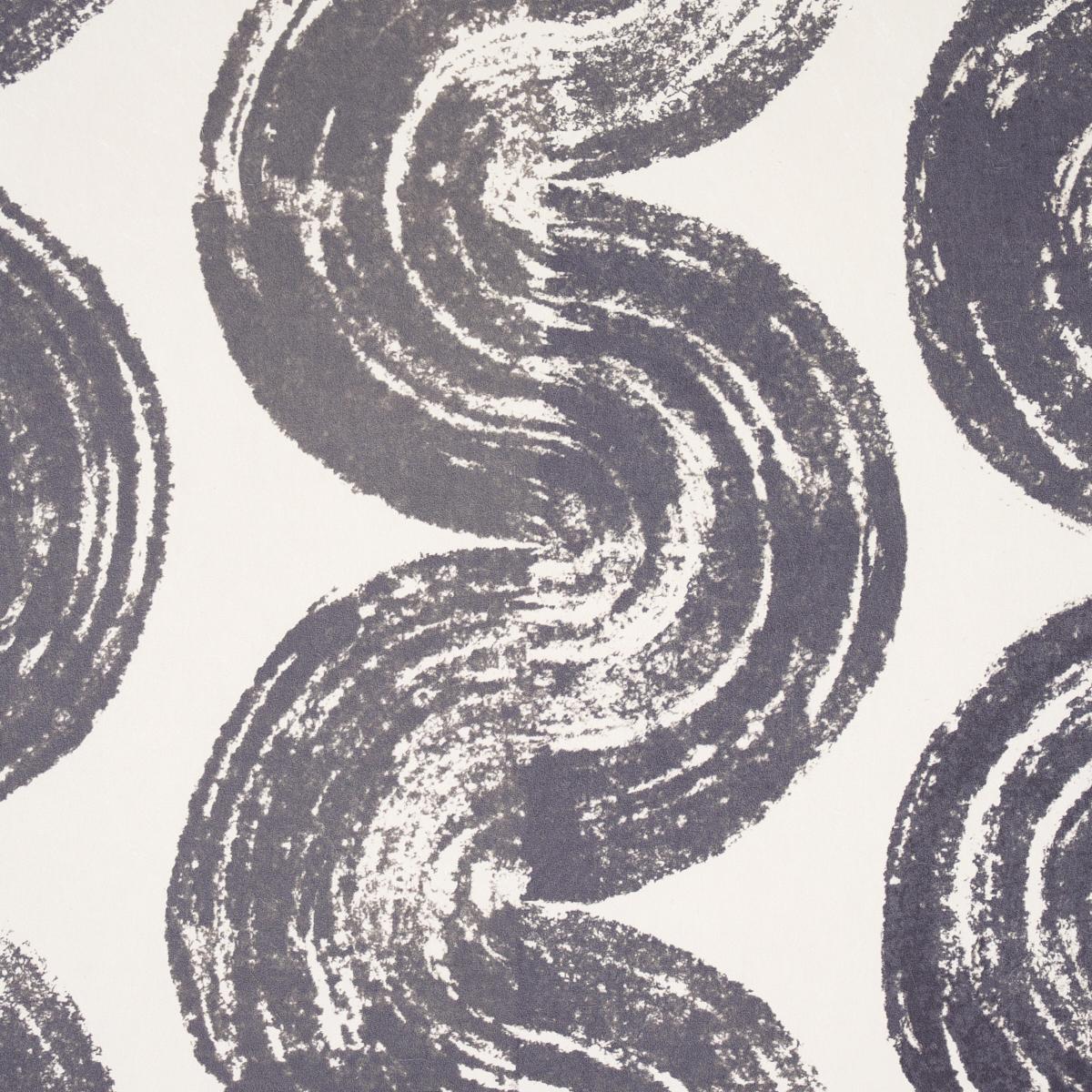 Schumacher Backdrop X Schumacher 1975 Graphite Wallpaper