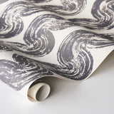 Schumacher Backdrop X Schumacher 1975 Graphite Wallpaper