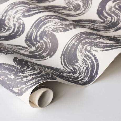 Schumacher Backdrop X Schumacher 1975 Graphite Wallpaper