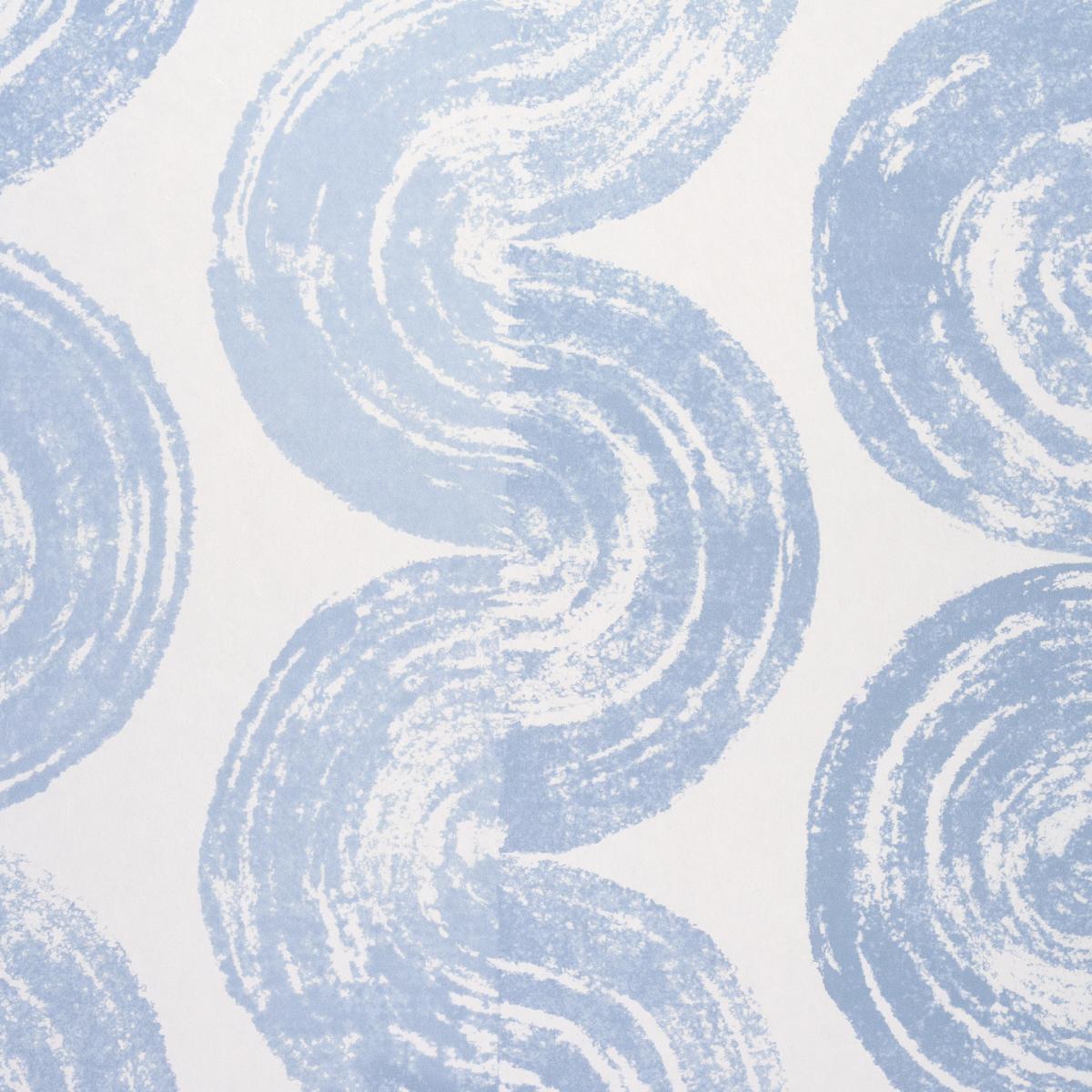 Schumacher Backdrop X Schumacher 1975 Soft Blue Wallpaper