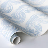 Schumacher Backdrop X Schumacher 1975 Soft Blue Wallpaper