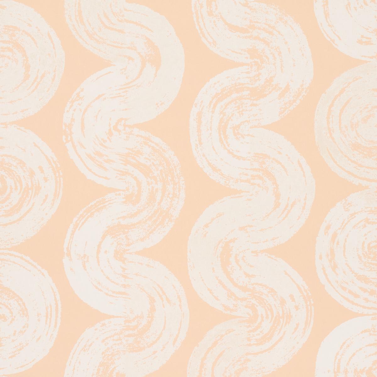 Schumacher Backdrop X Schumacher 1975 Light Peach Wallpaper