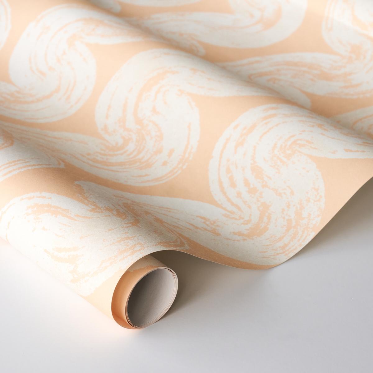 Schumacher Backdrop X Schumacher 1975 Light Peach Wallpaper