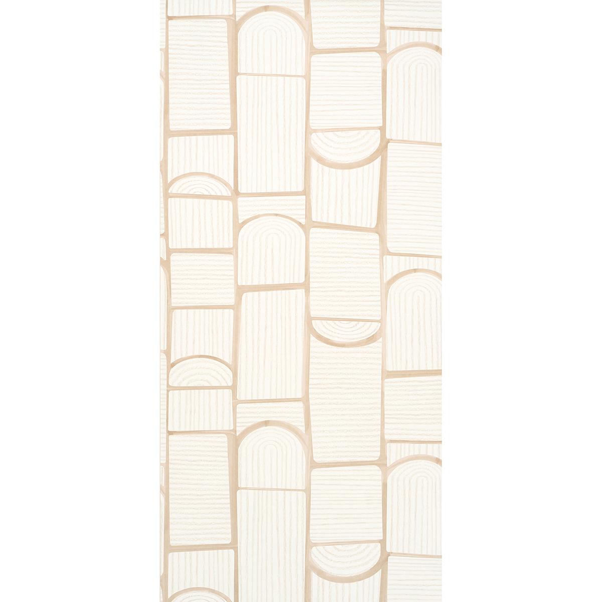 Schumacher Backdrop X Schumacher Bloomsbury Warm White Wallpaper