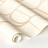 Schumacher Backdrop X Schumacher Bloomsbury Warm White Wallpaper