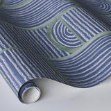 Schumacher Backdrop X Schumacher Bloomsbury Deep Navy Wallpaper