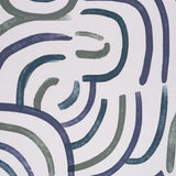 Schumacher Backdrop X Schumacher New Beat Blue & Green Wallpaper