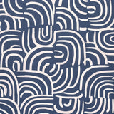 Schumacher Backdrop X Schumacher New Beat Dark Blue Wallpaper
