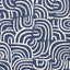 Schumacher Backdrop X Schumacher New Beat Dark Blue Wallpaper