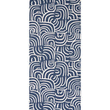 Schumacher Backdrop X Schumacher New Beat Dark Blue Wallpaper