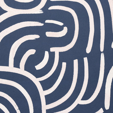 Schumacher Backdrop X Schumacher New Beat Dark Blue Wallpaper