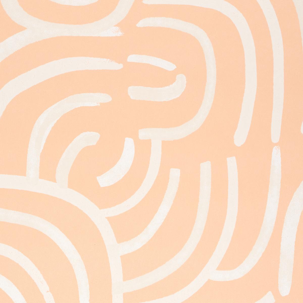 Schumacher Backdrop X Schumacher New Beat Light Peach Wallpaper