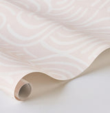 Schumacher Backdrop X Schumacher New Beat Light Beige Wallpaper