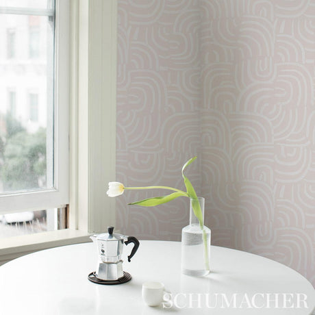 Schumacher New Beat Light Beige Wallpaper