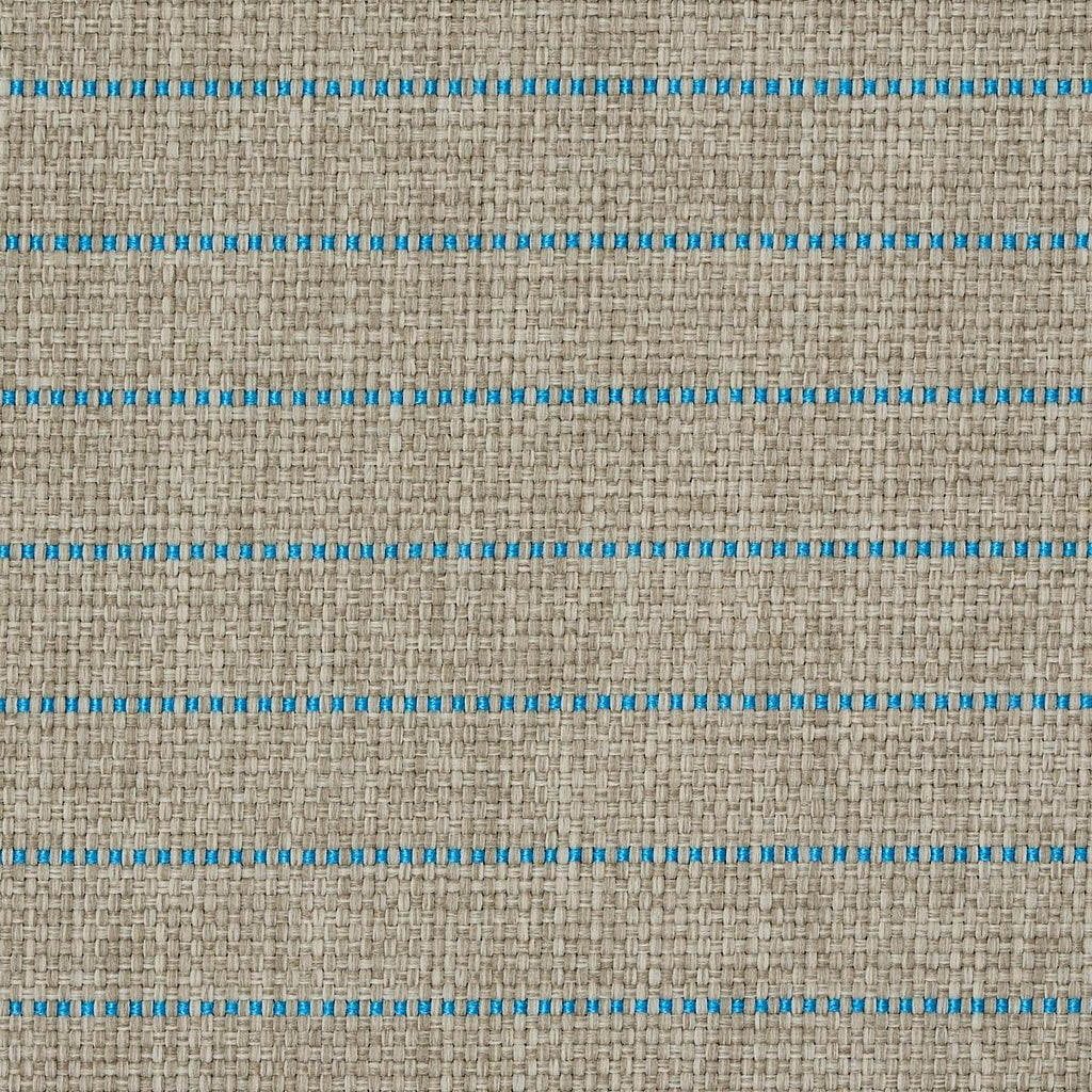 Schumacher Manning Stripe Indoor/Outdoor Aqua Fabric