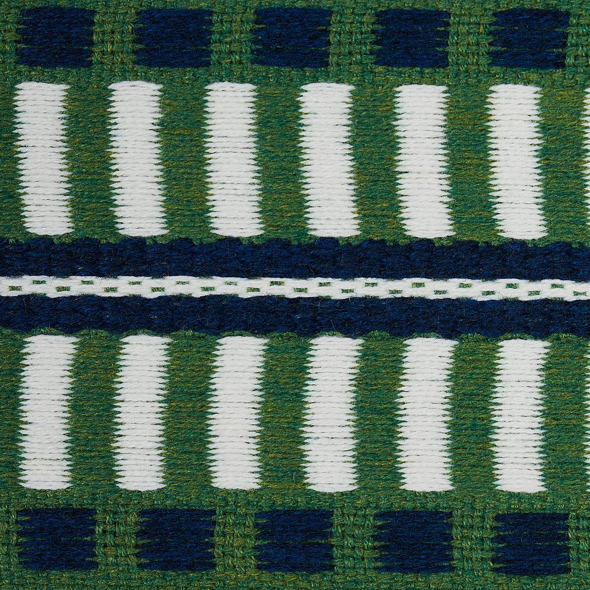 Schumacher Jacobsen Tape Indoor/Outdoor Emerald Trim