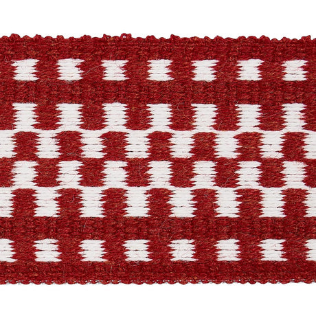 Schumacher Marta Tape Indoor/Outdoor Red Trim