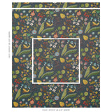 Schumacher Botanica Indoor/Outdoor Charcoal Fabric