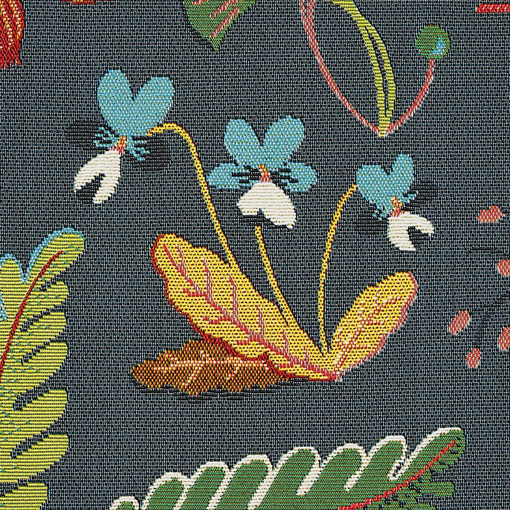 Schumacher Botanica Indoor/Outdoor Charcoal Fabric