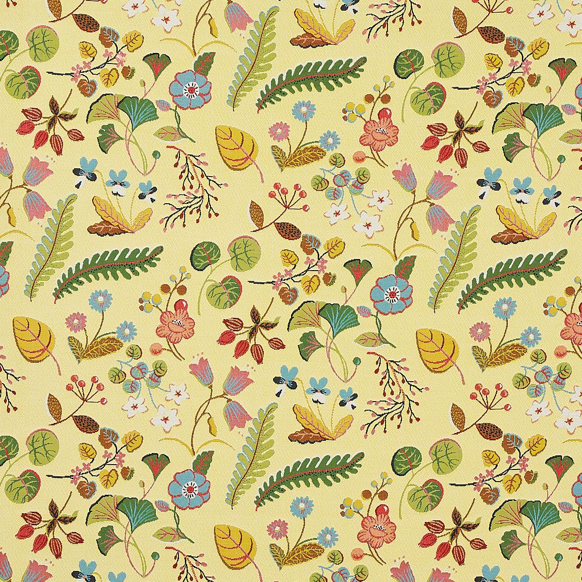 Schumacher Botanica Indoor/Outdoor Yellow Fabric
