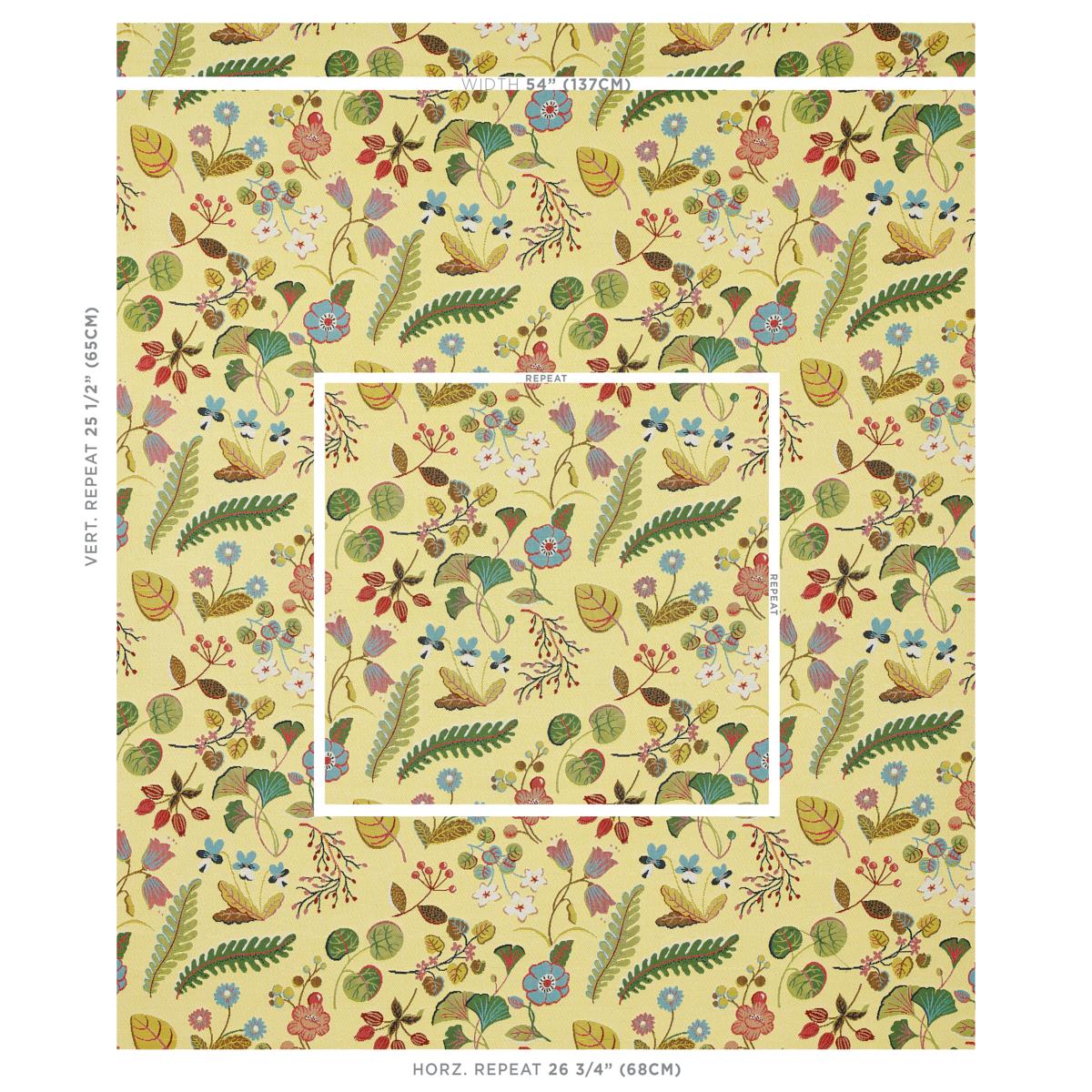 Schumacher Botanica Indoor/Outdoor Yellow Fabric