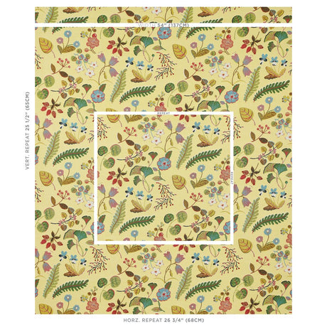 Schumacher Botanica Indoor/Outdoor Yellow Fabric