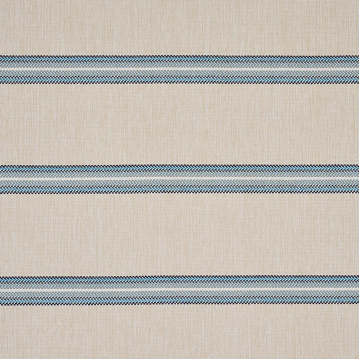 Schumacher Garden Stripe Indoor/Outdoor Blue Fabric