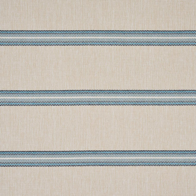 Schumacher Garden Stripe Indoor/Outdoor Blue Fabric