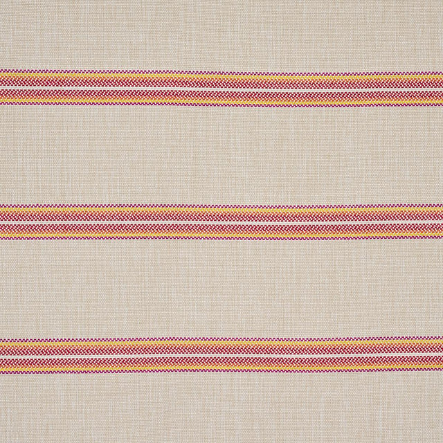 Schumacher Garden Stripe Indoor/Outdoor Red Fabric