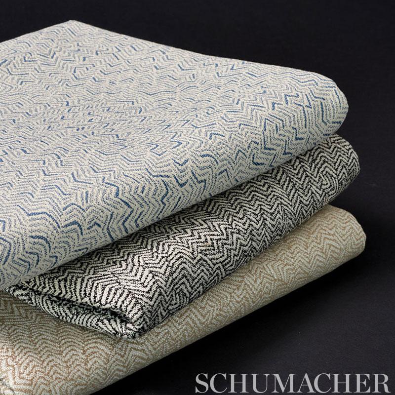 Schumacher Adagio Black Fabric