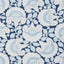 Schumacher Jackie Appliqu Embroidery Blue Fabric