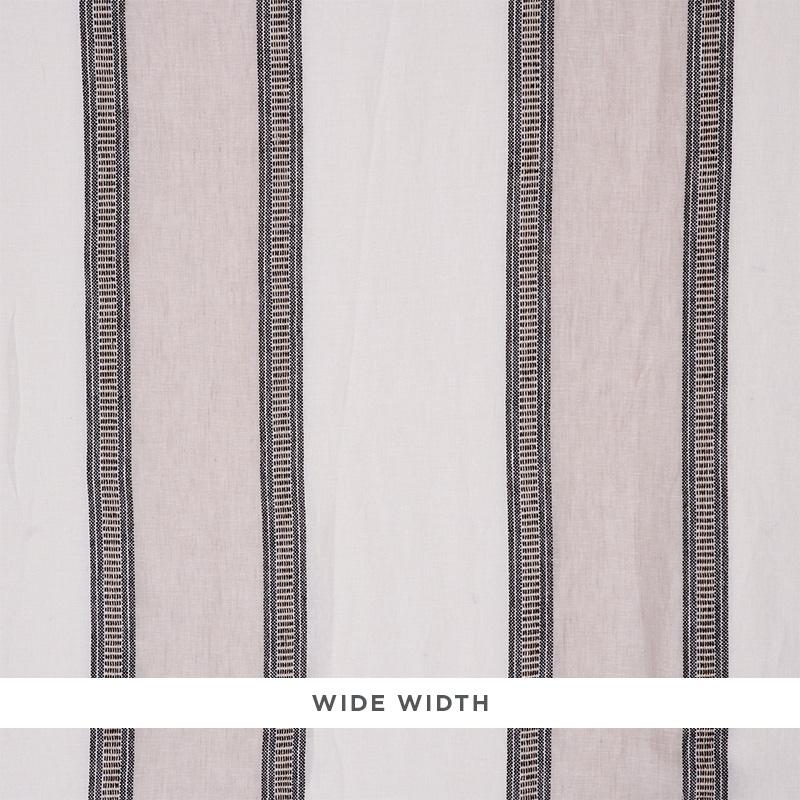 Schumacher Senita Stripe Sheer Neutral Fabric