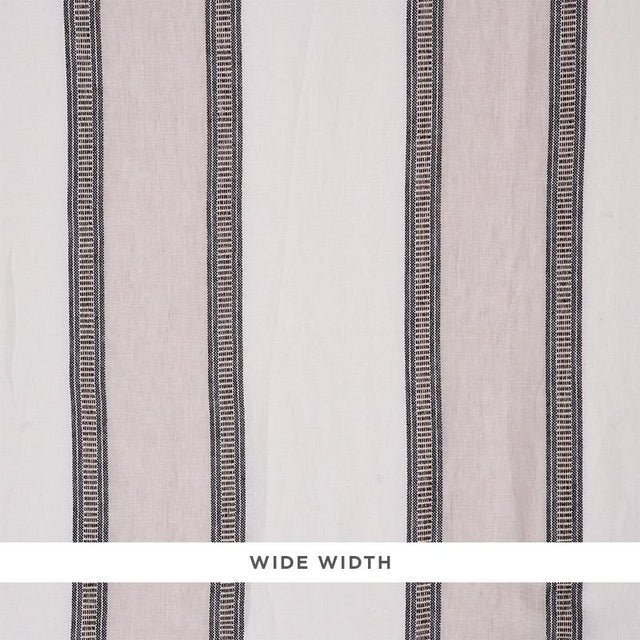 Schumacher Senita Stripe Sheer Neutral Fabric